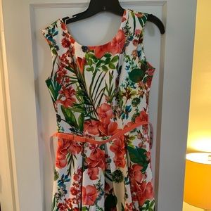 Tropical floral dress